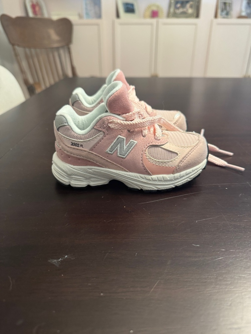 New Balance Toddler size 7  Pink and White Athletic Sneakers
